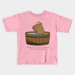 capybara  having a bath Kids T-Shirt